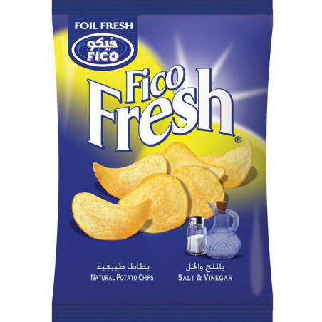Fico Salt And Vinegar Fresh Potato Chips 20G