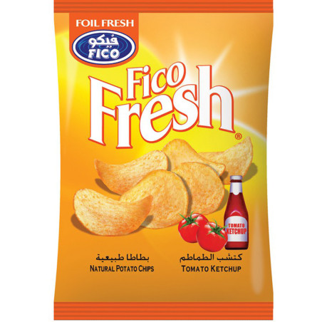 Fico Ketchup Fresh Potato Chips 18G