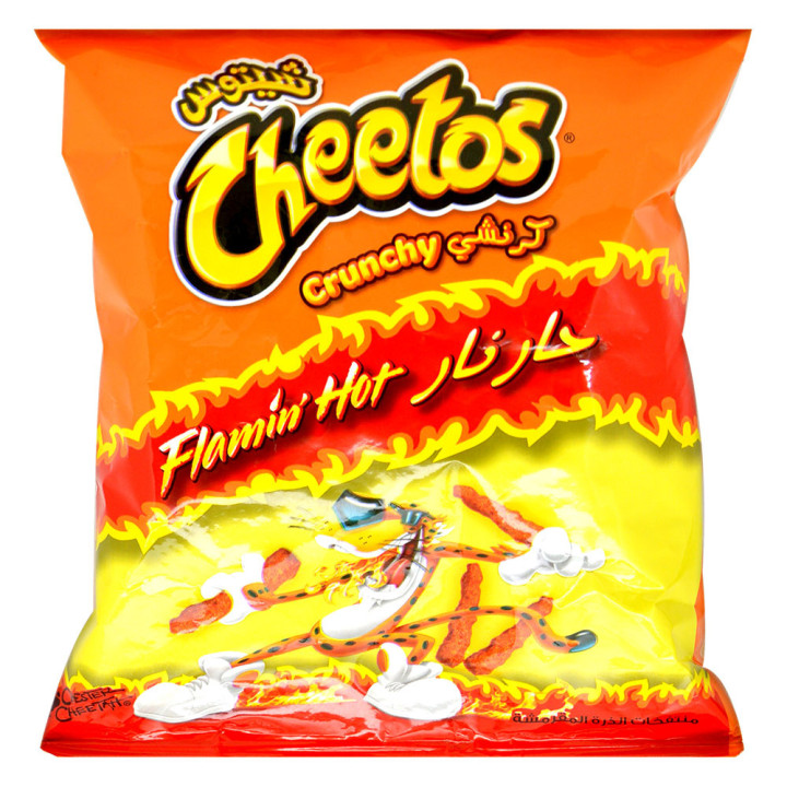 Cheetos Crunchy Flamin' Hot Corn Snack, 25 g