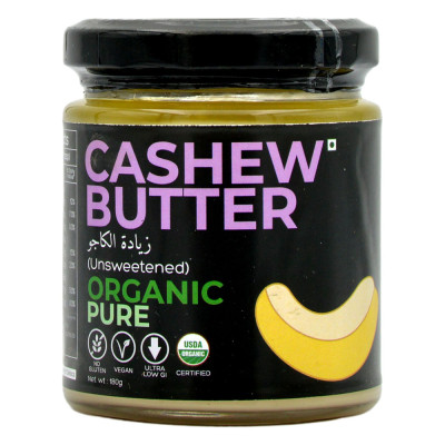 D Alive Unsweetened Organic Pure Cashew Butter 180G
