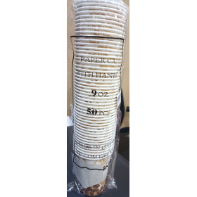 كؤوس بلاستيك شفاف بالكيّف 9 أونصة – 50 قطعة