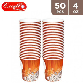 إكسيل DXL2723 كوب حار من الفولاذ المقاوم للصدأ 4 أوقية مع مقبض، 50 قطعة