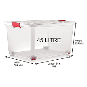 علبة تخزين طعام نكودا 45 لتر فينوس مع غطاء