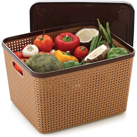 Nakoda Dunes Basket with Lid (1 pc)