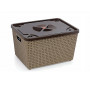Nakoda No. 666 Dune Plastic Basket With Lid 1Pcs