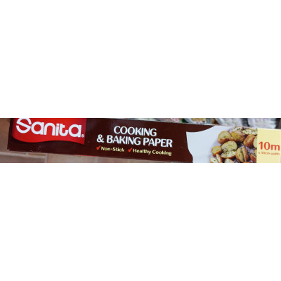 Sanita 30Cmx10m Cooking And Baking Paper 1Roll