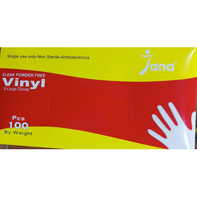 Jana Xl Vinyle Gloves Powder Free 100Pc