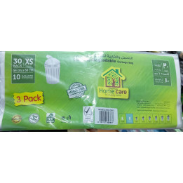 Home Care Biodegradable Garbage Bags, 54 × 60 cm, 30 pcs