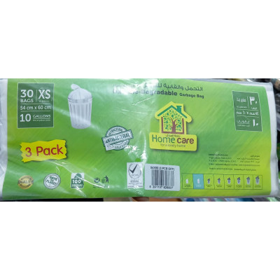 Home Care 54X60cm 30P Xsmall Bio-Degradable Garbage Bag 1Pcs