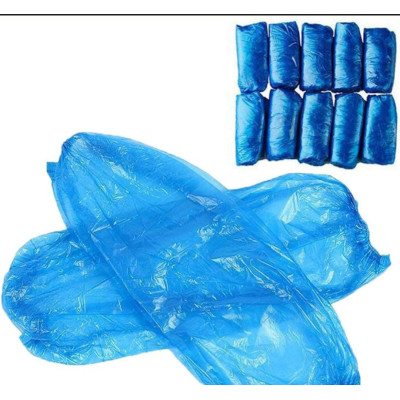 United Hygiene Blue Plastic Arm Sleeves 100Pcs