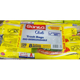Sanita 8-Gallon 4-Roll Club Bio Gulf Trash Bags