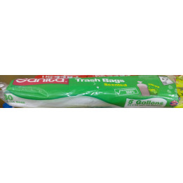 Sanita Biodegradable Trash Bags 5 Gallon, 1 pack
