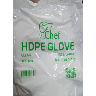 Mr.Chef Hdpe Glove Clear 100Pc