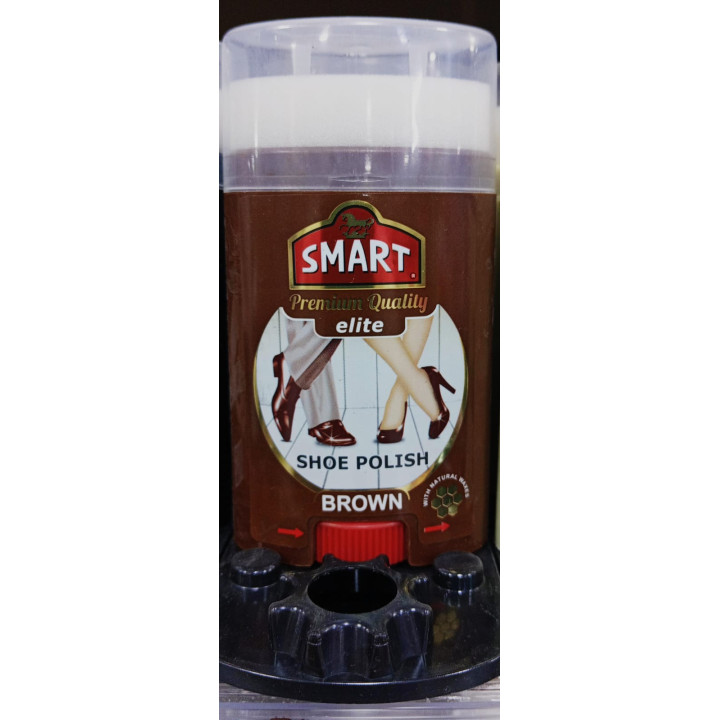Smart Elite Brown Cream Shoe Polish, 60 ml