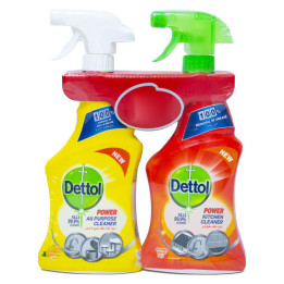 Dettol All-Purpose & Kitchen Cleaner Twin Pack, 500 ml