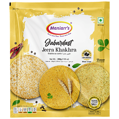 Maniarrs Jabardast Jeera Khakhra 200Gm. Indian