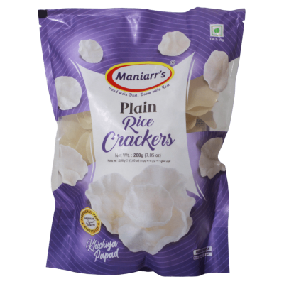 Maniarrs Plain Rice Crackers 300Gm