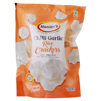 Maniarrs Chilli Garlic Rice Crackers 300Gm