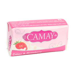 Camay Creme and Strawberry Soap, 175 g