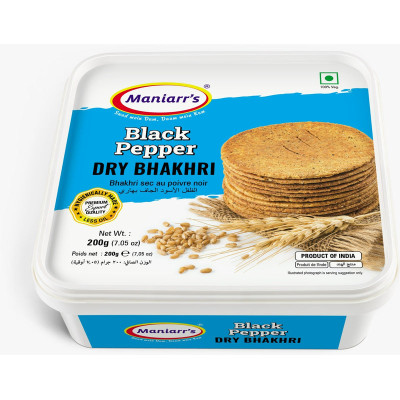 Maniarrs Mari Black Pepper Bhakhri 200Gm