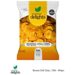 Malabar Delights Banana Chilly Chips, 150 g