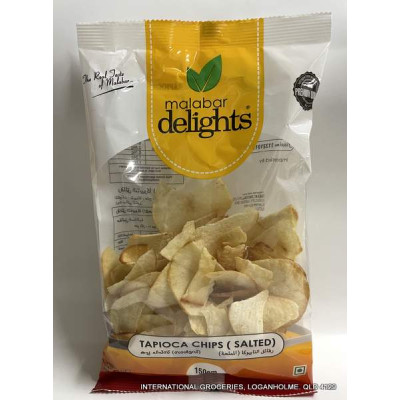 Malabar Delights Tapioca Chips Salted 150G