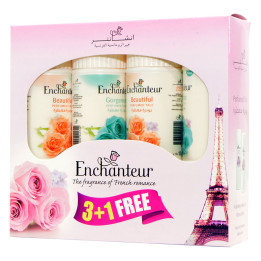 Enchanteur Assorted Perfumed Talc, 125 g