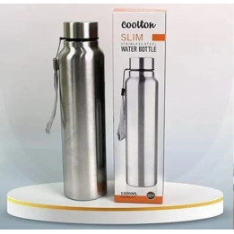 Burhan Coolton Printed Stainless Steel Water Bottle, 1 L