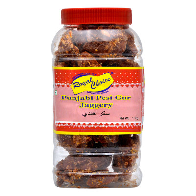 Royal Choice Punjabi Pesi Gur Jaggery 1Kg. Indian