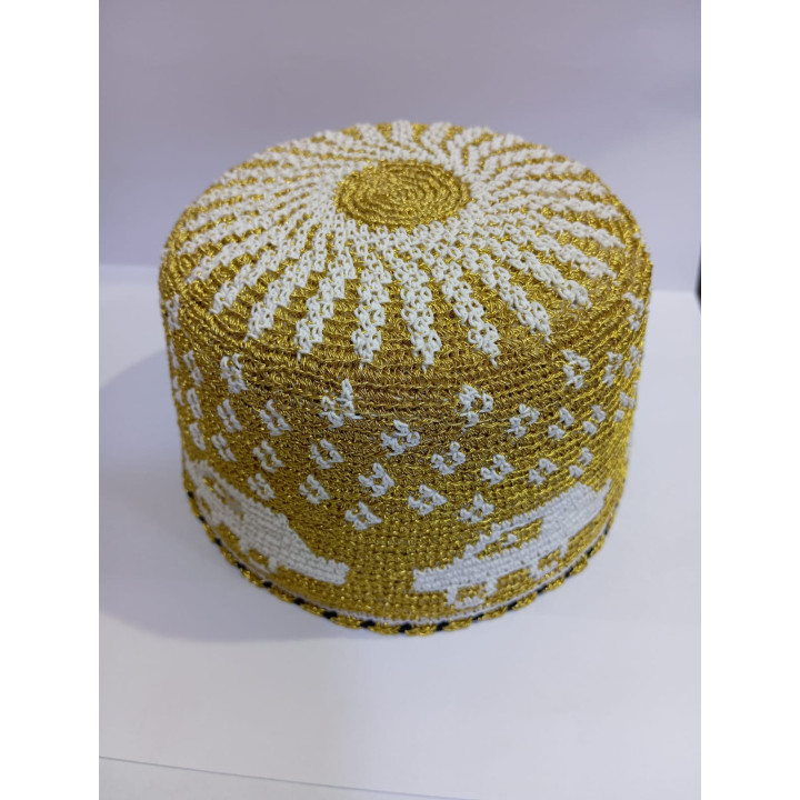 KB Boys Topi Cap, Gold, No. 18.5, 1 pc