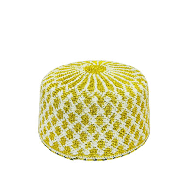 Kb No. 21.500 Gents Gold Topi With Astar 1Pc