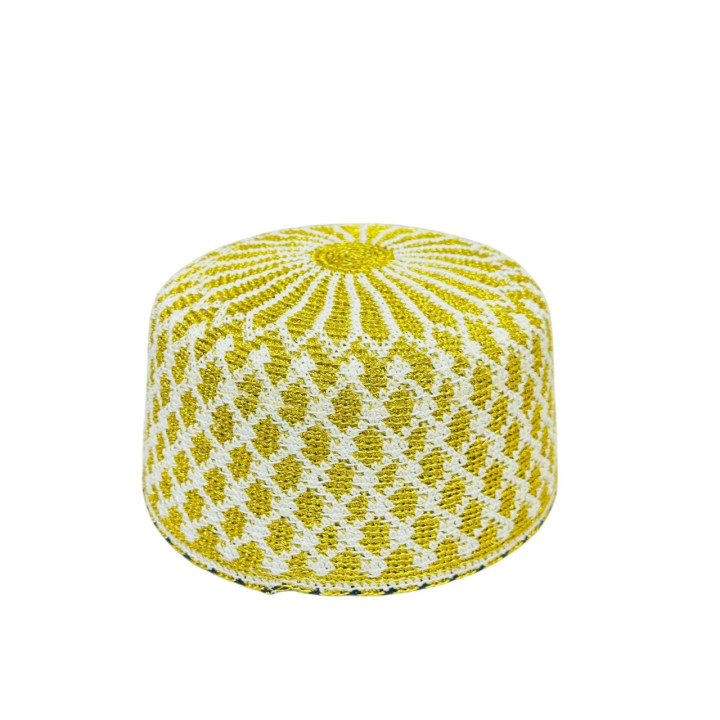 KB No. 21.5 Gents Gold Topi with Astar, 1 pc