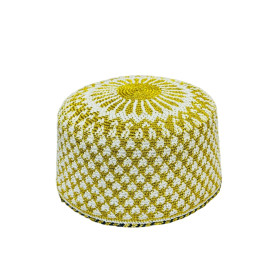 Kb No. 23 Gents Gold Topi With Astar 1Pc