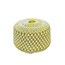 KB No. 22 Gents Gold Topi with Astar, 1 pc