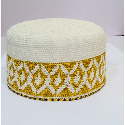 Kb No. 20.5 Boys White Topi 1Pc