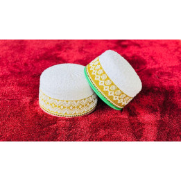 KB No. 20 Boys White Topi, 1 pc