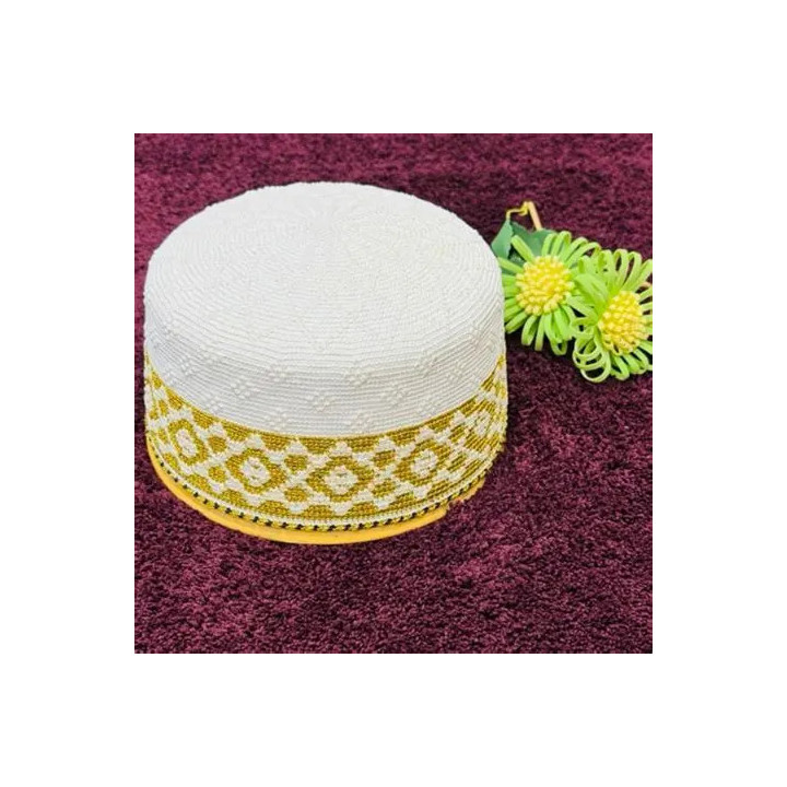 KB Boys Topi Cap, White, No. 18, 1 pc