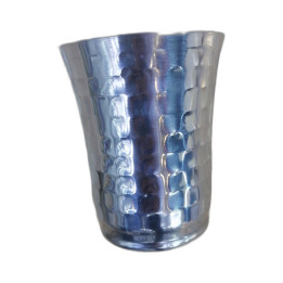 Burhan Stainless Steel Hammered Glass, 1 pc