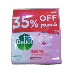 Dettol 3+1 Pink Skincare Soap 165Gm