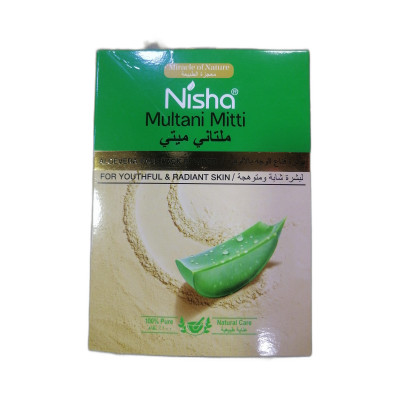 Nisha Aloevera Multani Mitti Facepack Powder 100Gm