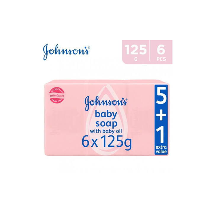Johnson & Johnson Baby Soap Promo Pack 5+1, 125 g