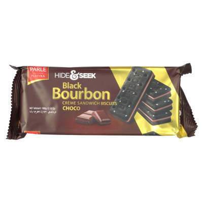Parle Hide-N-Seek Black Bourbon Choco Biscuit 100G