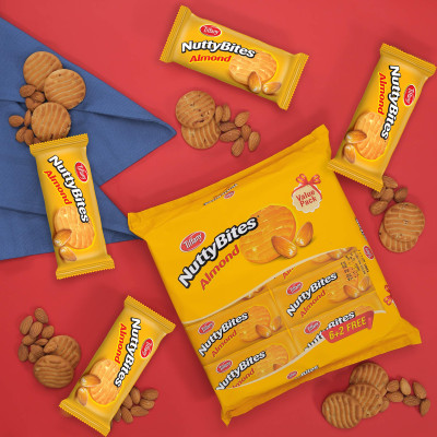 Tiffany Nutty Bites Almond Combo Pack 80Gx8p Cookies 1Pkt