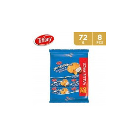 Tiffany Nutty Bites Coconut And Almond Combo Pack 80Gx 8P Cookies 1Pkt