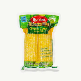Sunlee Ready To Eat 2P Sweet Corn On The Cob 450G