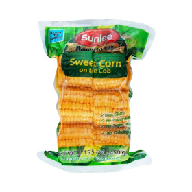 Sunlee Ready To Eat 6P Sweet Corn On The Cob 450G