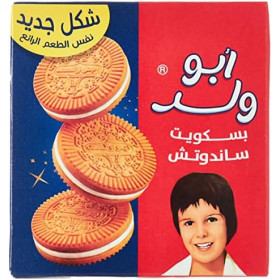 Tea Shop Abu Walad Sandwich Biscuits 90G