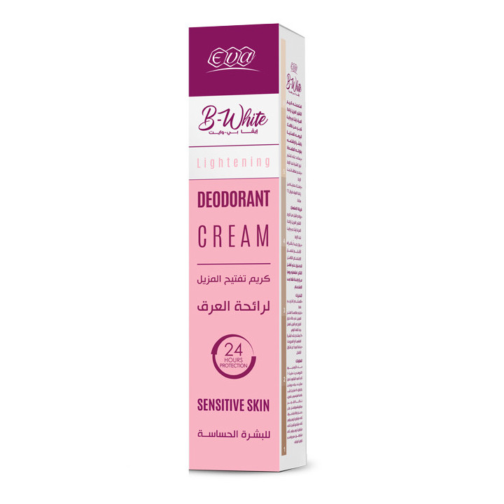 Eva B-White Whitening Deodorant Cream, 45 g