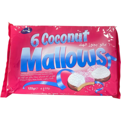 Burtons 6 Coconut Mallows 125G