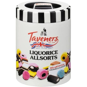 Taveners Asstd Liqorice Jelly Buttons 165G
